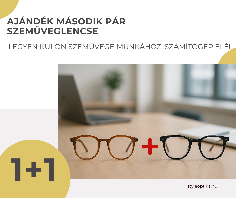 Ajándék második pár szemüveglencse