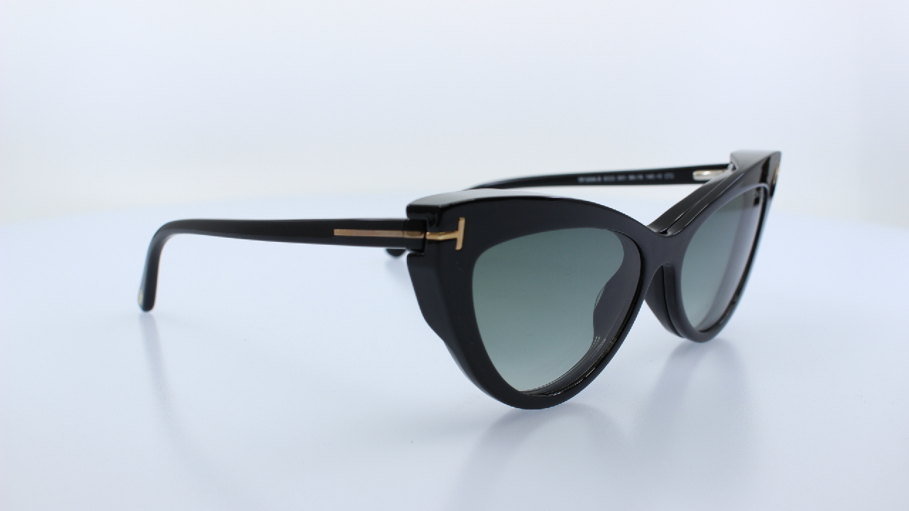 TOM FORD - FEKETE - TF5896-B + CLIP ON