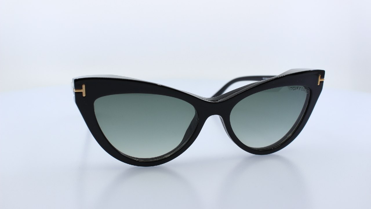 TOM FORD - FEKETE - TF5896-B + CLIP ON