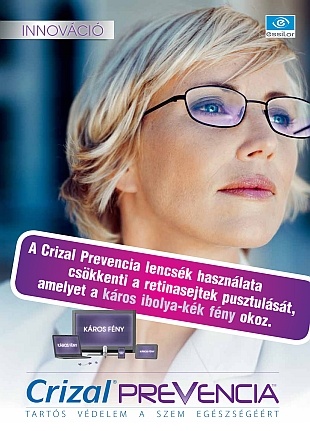 Crizal Prevencia - kék fény elleni védelem